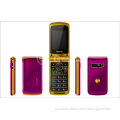 Small Unlocked Flip Model Mobile Phones , 8g 950mah Mobile Flip Phone